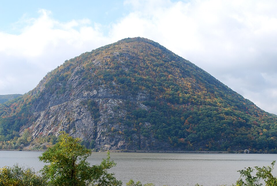 Storm King Mountain over the Hudson River in Orange County NY